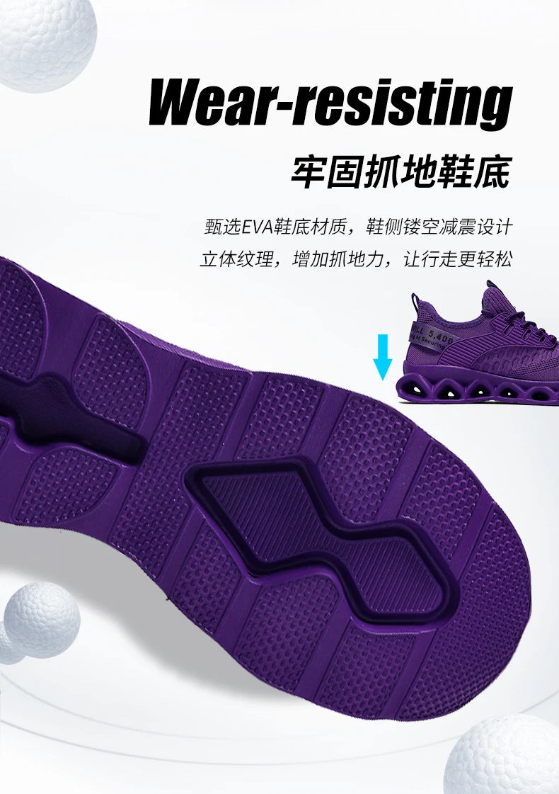Women's running shoes, lightweight mesh, breathable and comfortable/flat soft tennis shoes, blade sports shoes for women