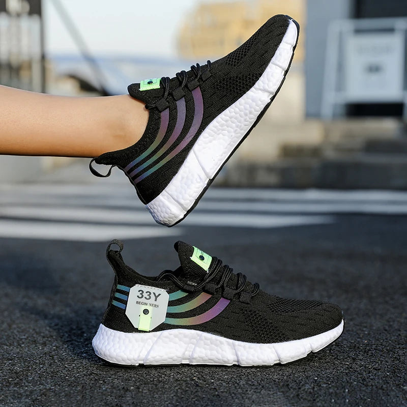 Women Casual Sports Shoes Breathable Lightweight Sneakers Anti-slip/Flats Outdoor Running Walking Shoes Female Vulcanized Shoes