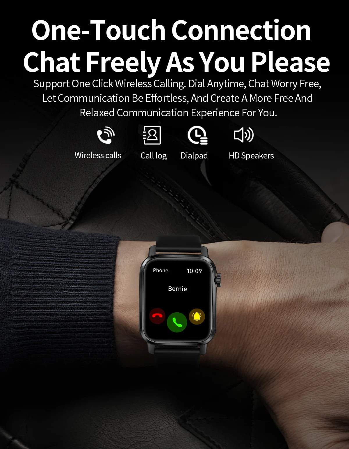 LIGE New Smart Watch 1.85''HD Screen Men Watches 3D Dial Bluetooth Call/Sport Fitness Tracker Men Smartwatch With LED Flashlight