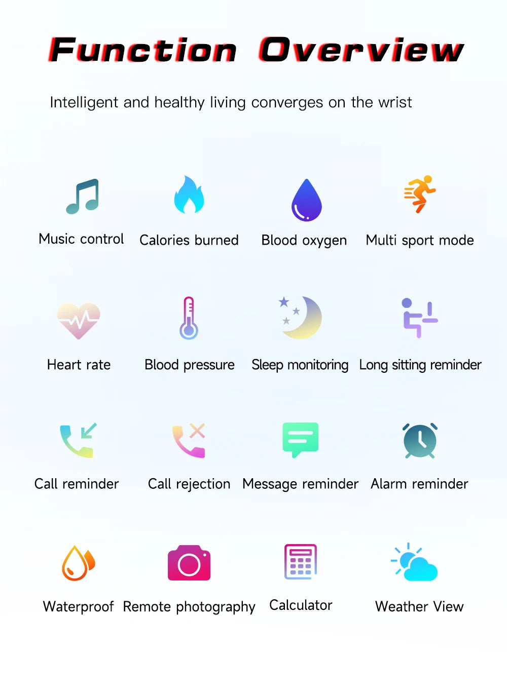 AOLON P6 1.96'' Amoled Smartwatch Men Health Monitoring IP68 Waterproof/BT5.4 Voice Calling Smart Watch Women