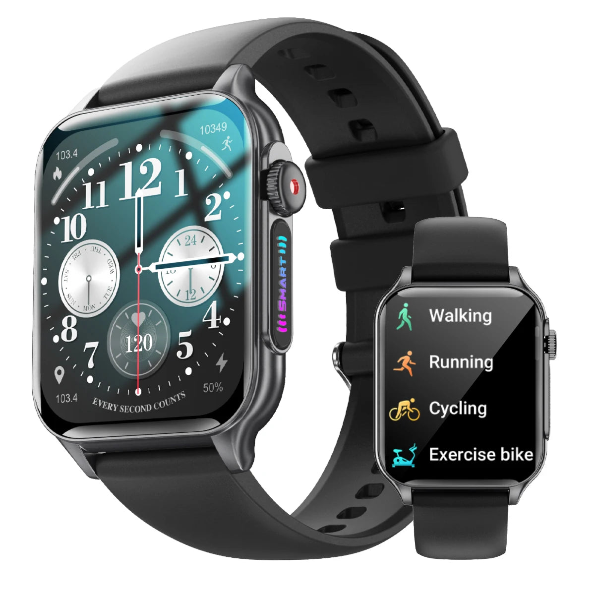 AOLON P6 1.96'' Amoled Smartwatch Men Health Monitoring IP68 Waterproof/BT5.4 Voice Calling Smart Watch Women