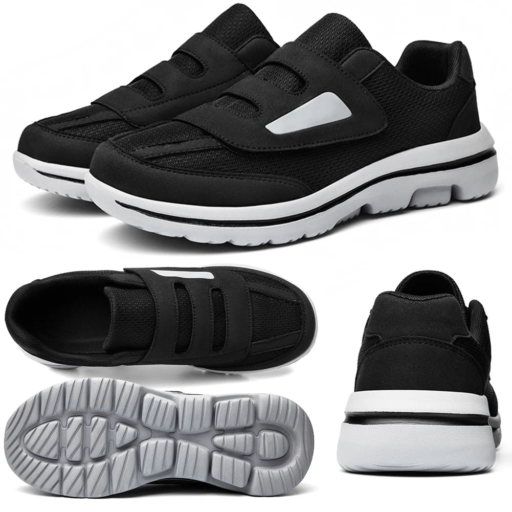Diabetic Shoes Wide Walking Shoes with Adjustable Closure Lightweight/Edema Sneakers Non-Slip Hook and Loop Sneakers