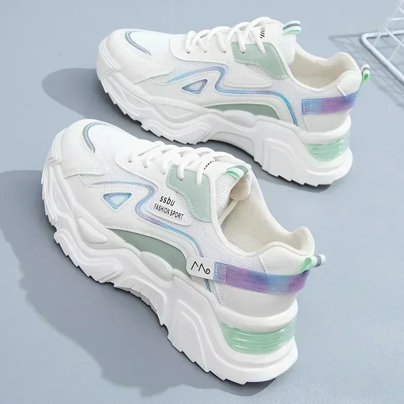2025 Sneakers Women Platform Flat Shoes Woman Shoes/Casual Trainers Ladies Chunky Sneakers Women Shoes