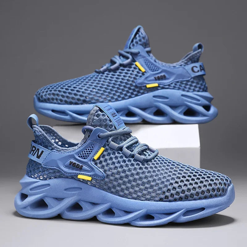 Men's Summer Mesh Sneakers Breathable for Casual Outdoor Running/Tennis Hiking & Luxury Platform Loafers Style
