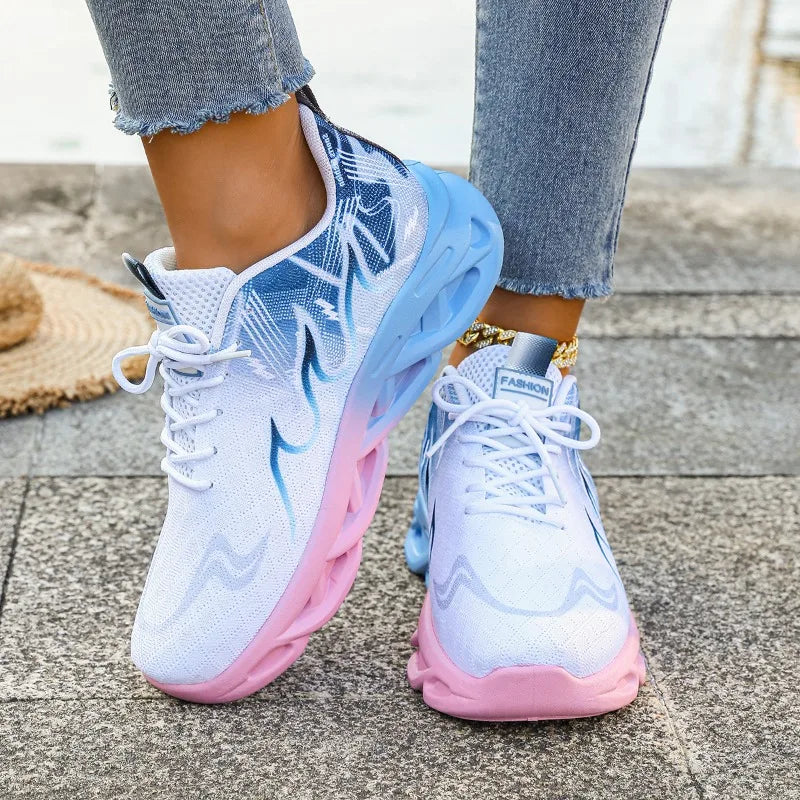 Women Casual Sports Shoes Breathable Lightweight Sneakers Anti-slip/Flats Outdoor Running Walking Shoes Female Vulcanized Shoes