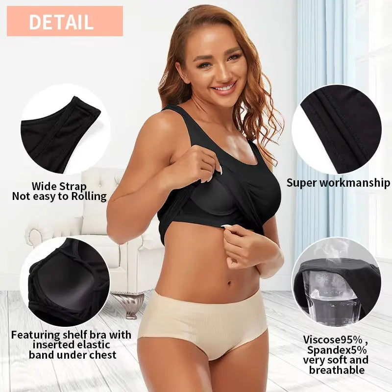 Fitness Workout Running Shirts Compression Shapewear/Tank Top for Women with Built in Bra Women's Padded Sports Bra