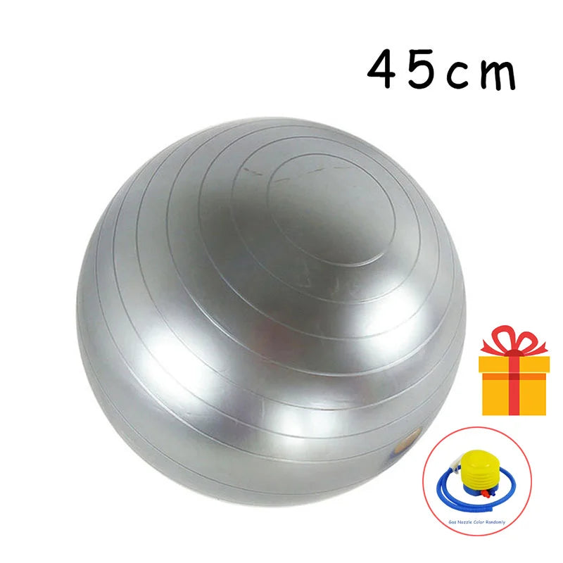 PVC Fitness Balls Yoga Ball Thickened Explosion-proof Exercise Home Gym/Pilates Equipment Balance Ball 45cm/55cm/65cm/75cm/85cm