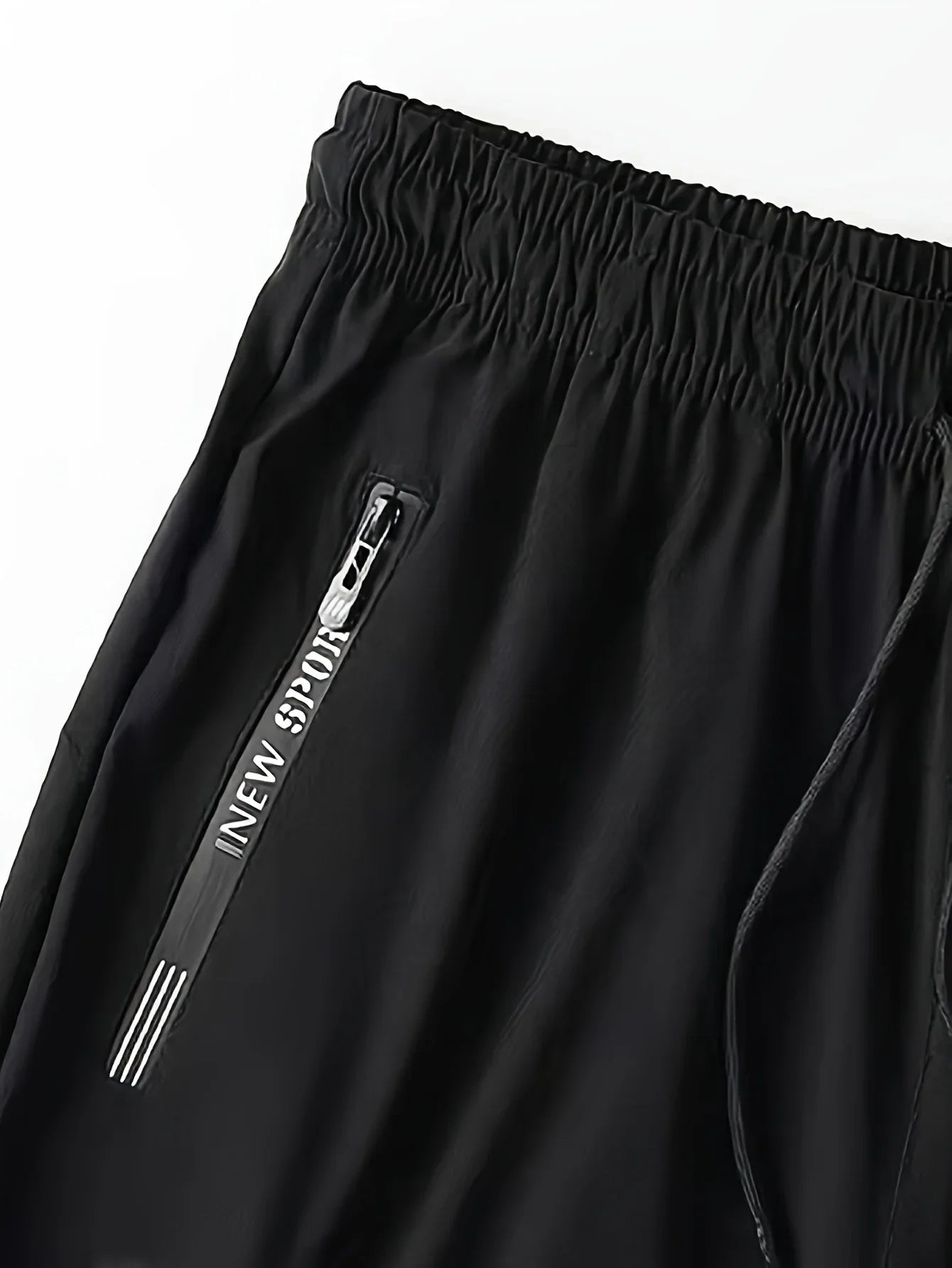 Men High Elasticity Summer Casual Shorts Drawstring Pockets/Breathable Nylon Lightweight Stretchy Athletic Wear