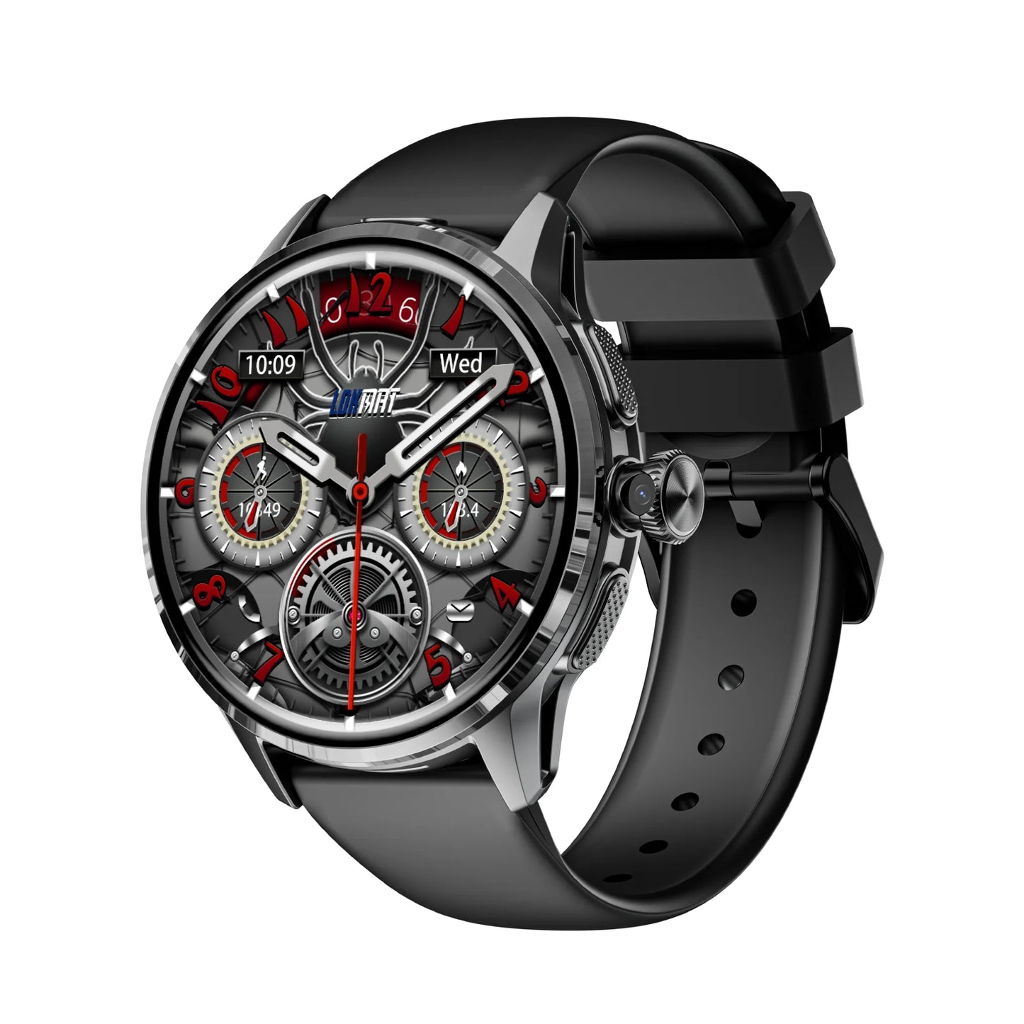 LOKMAT APPLLP 3 Android Smart Watch Amoled Round Screen/Retaining Camera Wifi 4G Watch Phone App Download with Quick Charging