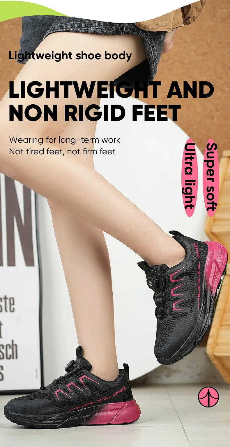 New women's anti-puncture anti-smash/breathable fashion safety protection shoes