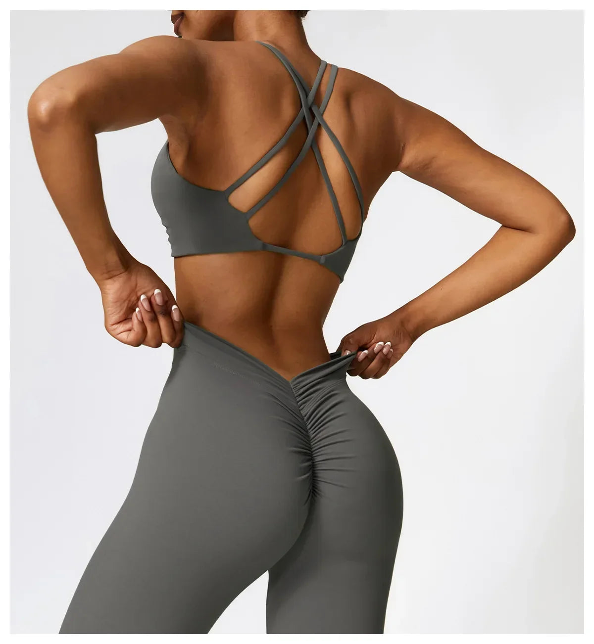 Push Up Gym Tops Women Pleated Design Sports Bra Women Beauty/Cross Back Yoga Bras Running Yoga Clothes Fitness Workout Bra