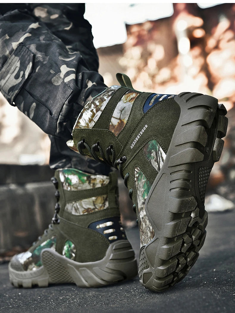 Men's waterproof hiking boots lightweight/outdoor work boots stylish and durable hiking boots