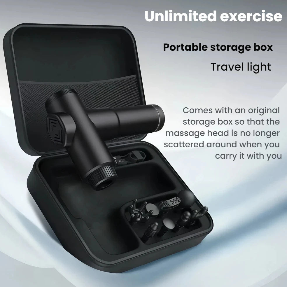 Massage Gun LCD Touch Screen Muscle Fasciitis Pain Relief/Recovery Suitable Alleviating for Athletes and Office Workers