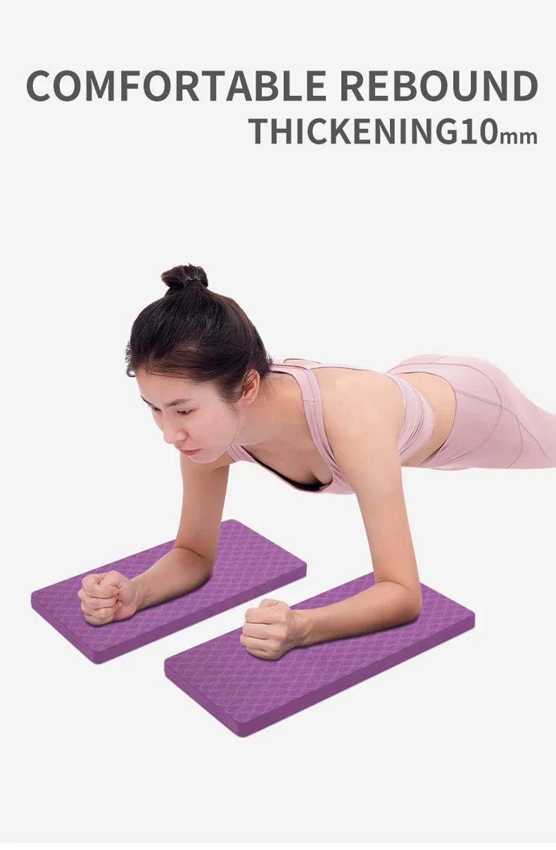 TPE Yoga Kneeling Mat Plank Square Pad Knee Assist Mat Portable Elbow Mat/Yoga Exercise Fitness Cushioning and stress Relief Aid