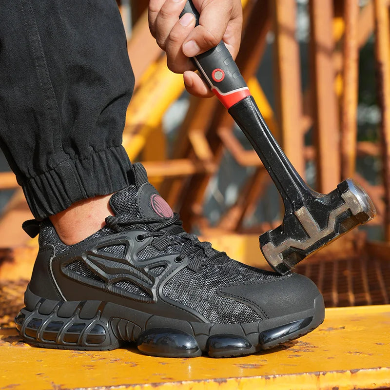 Protective Safety Shoes Men Anti-smash Anti-puncture Steel Toe Work Shoes/Breathable Security Industrial Shoes Men Safety