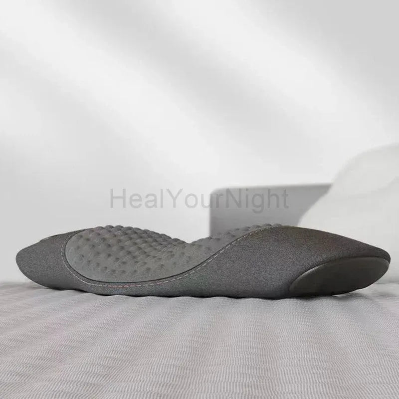 Okayso Waist Pillow Back Massage Protection Pad Lying Flat Waist Relief/Waist Support Heating Vibrating Back Massager