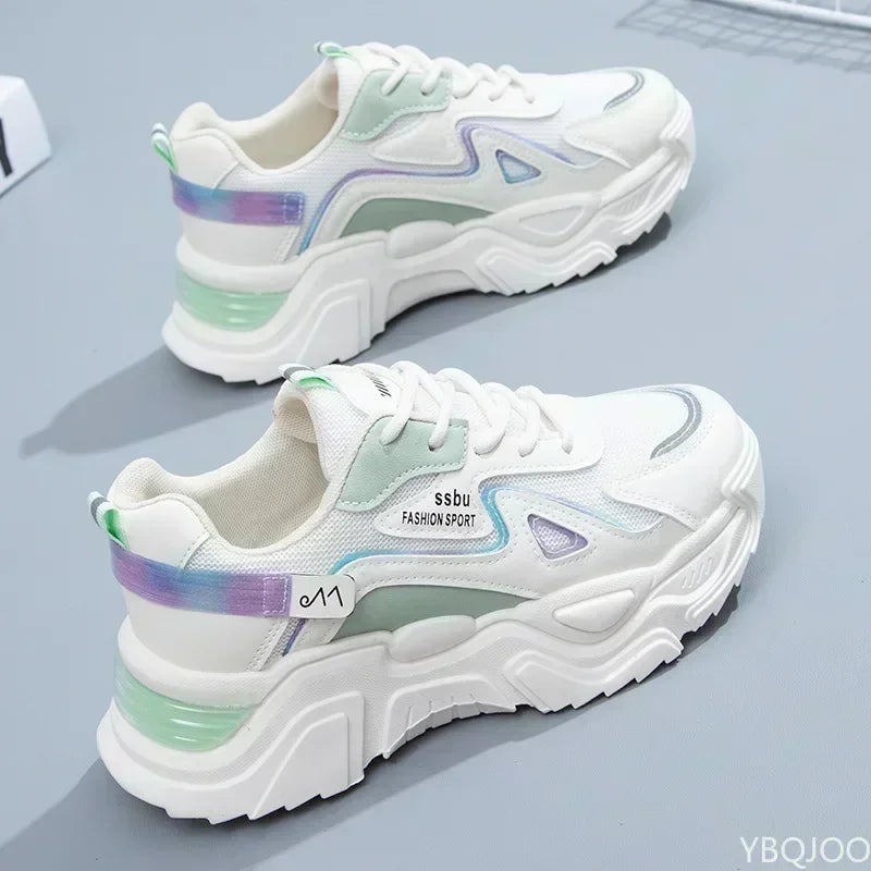 2025 Sneakers Women Platform Flat Shoes Woman Shoes/Casual Trainers Ladies Chunky Sneakers Women Shoes