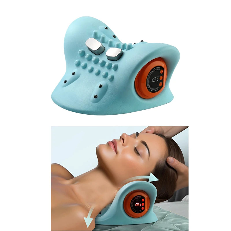 1PCS neck massager finger pressure neck massager with electric shoulder/and neck massage pillow