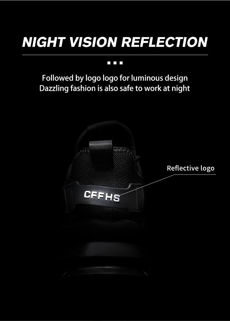 Soft-soled comfortable anti-smash/anti-puncture and breathable safety shoes