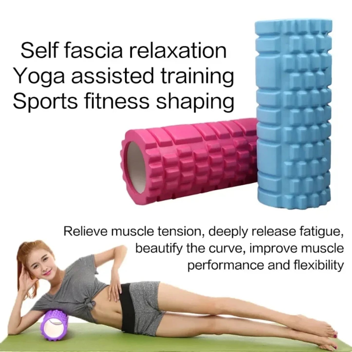 Yoga Block Fitness Equipment Pilates Foam Roller Fitness Gym/Exercises Muscle Massage Roller Yoga Brick Sport Gym
