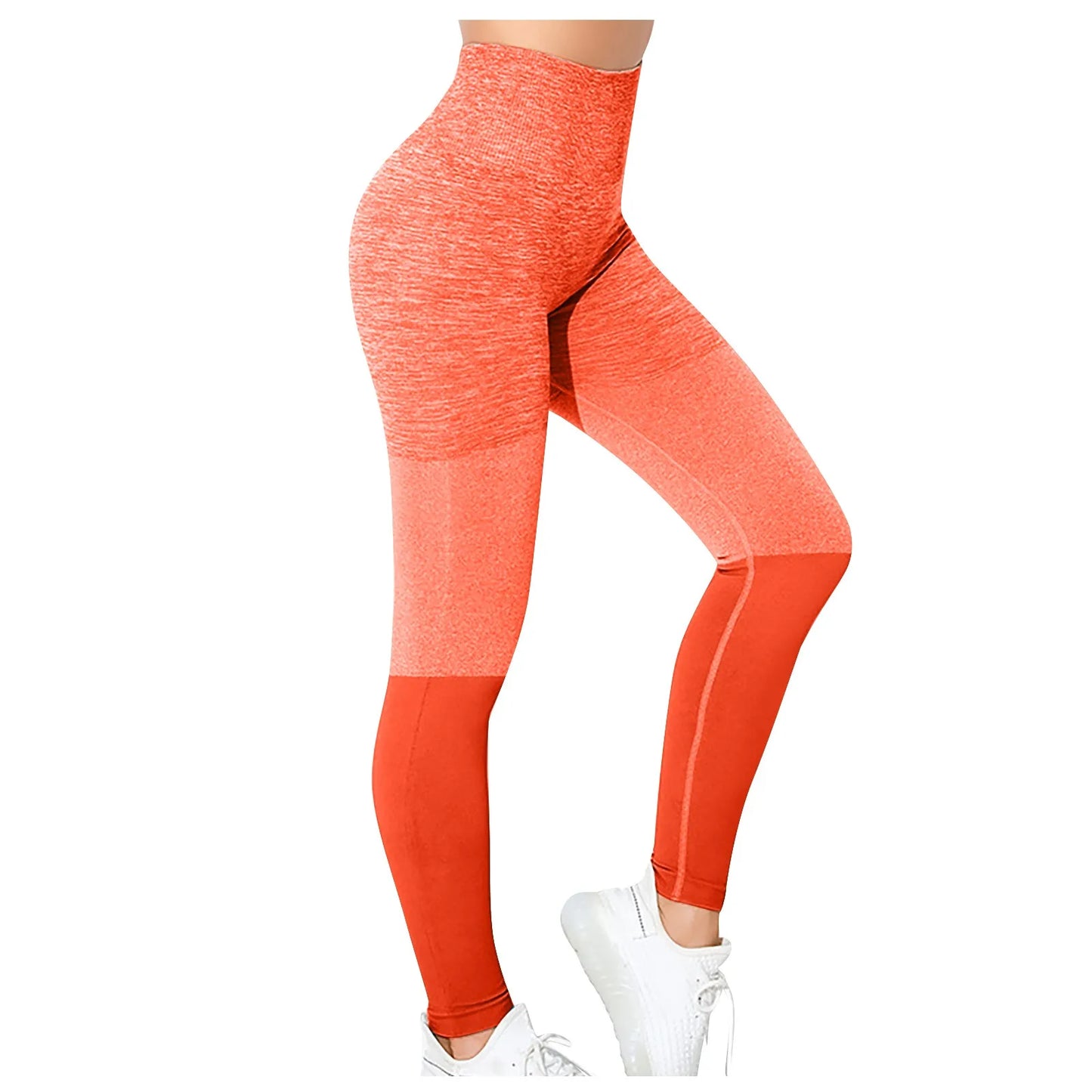 Women's Sports Leggings High Waist Colorblock Butt Lifting Leggings/Fitness Leggings Suitable for Sports Yoga Fitness