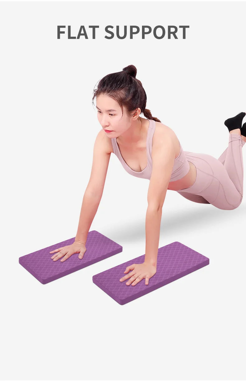 TPE Yoga Kneeling Mat Plank Square Pad Knee Assist Mat Portable Elbow Mat/Yoga Exercise Fitness Cushioning and stress Relief Aid