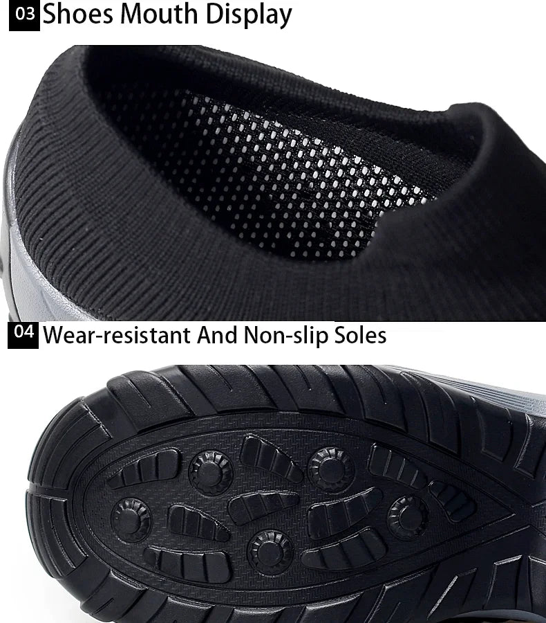 Women Running Training Sneakers Female Air Cushion/Causal Sport Shoes Slip On Walking Sock Shoes