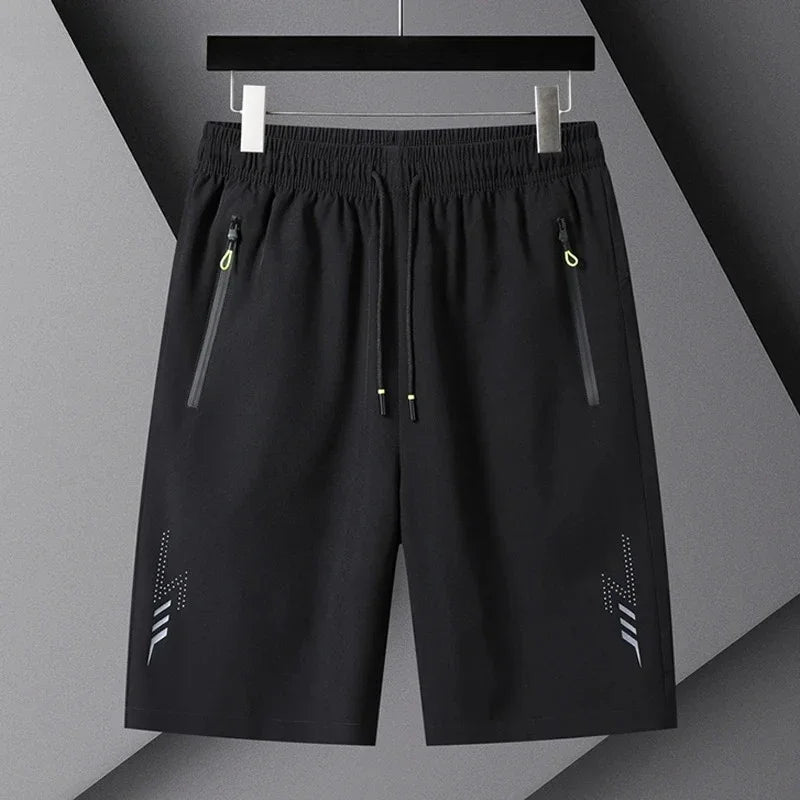 Summer Men's Sport Shorts Cool Sportswear Running Shorts/Casual Bottoms Gym Fitness Training Jogging Men Black Gray