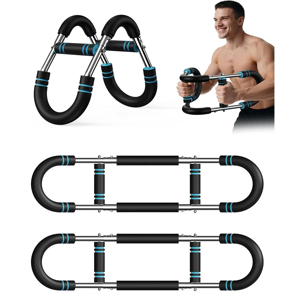 U Shape Arm Trainer Hand Gripper Non-Slip Grip 60-100lb Power/Twister Bar Fitness Equipment for Gym Home Muscle Exercise
