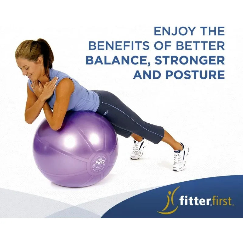 Fitterfirst Duraball Pro Exercise Ball/75 Centimeter Blue
