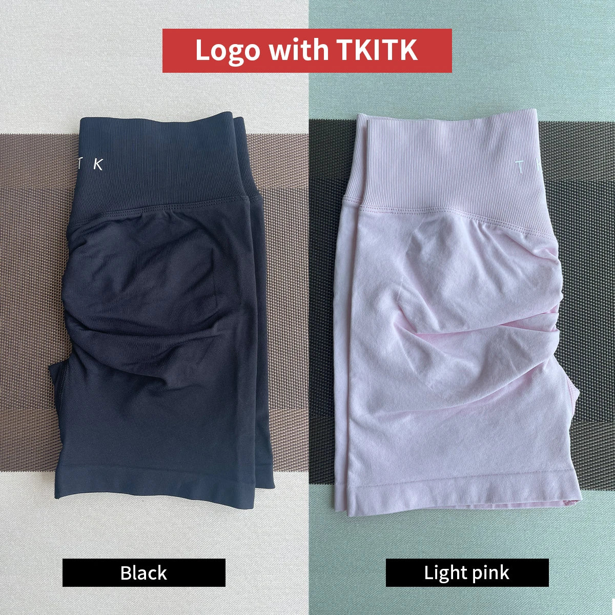 Newly listed price 2 Pcs TKITK Shorts Pro Solid Seamless Women Soft/Fitness Outfits Yoga shorts Gym Running Bike Wear