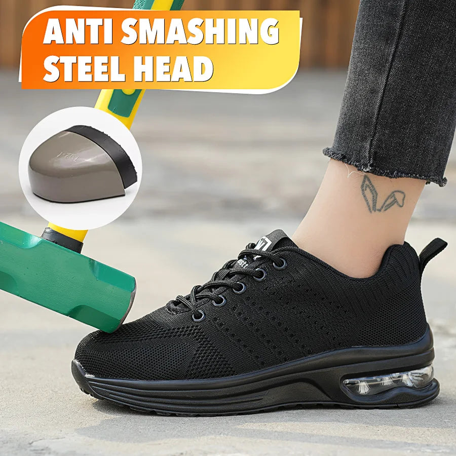 Four seasons women's puncture-proof/daily casual safety shoes