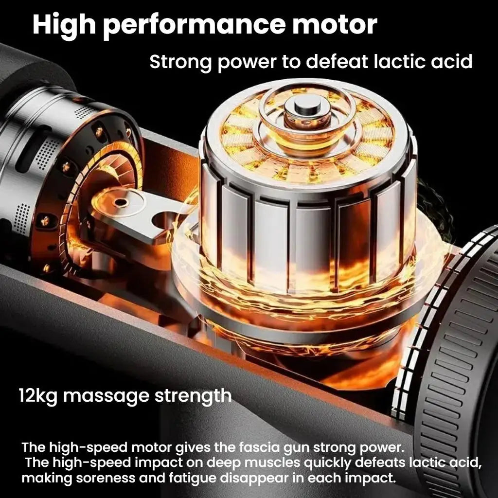 Massage Gun LCD Touch Screen Muscle Fasciitis Pain Relief/Recovery Suitable Alleviating for Athletes and Office Workers