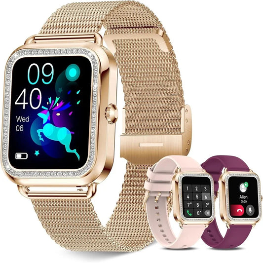 Women's Fashion Wearable Smartwatch (answer/dial)/For Android And IPhone Fitness Watch AI Voice Function