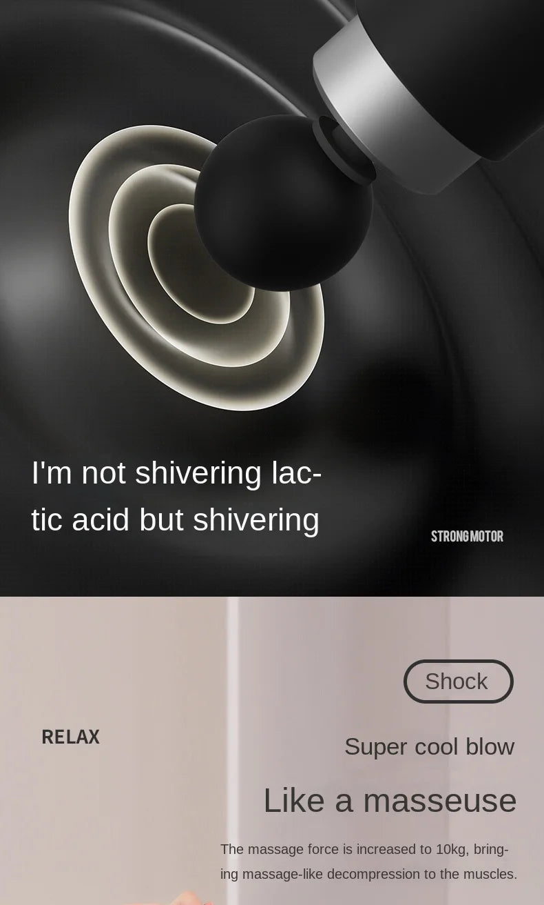 New Electric Powerful Percussive Mini Hot and Cold Massage Gun/Muscle Relaxation Home Portable Gym Use Fascial Massager Gun