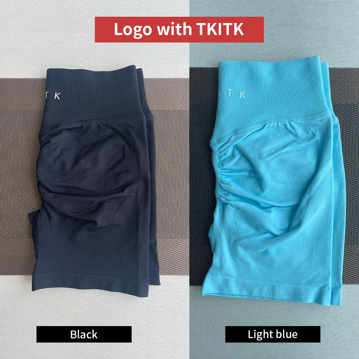 Newly listed price 2 Pcs TKITK Shorts Pro Solid Seamless Women Soft/Fitness Outfits Yoga shorts Gym Running Bike Wear