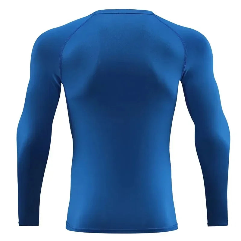 Men Long Sleeve Slim Tops Tees Sportswear Gym Fitness/Compression T-shirt Running Outdoor Jogging Tight Quick Shirt