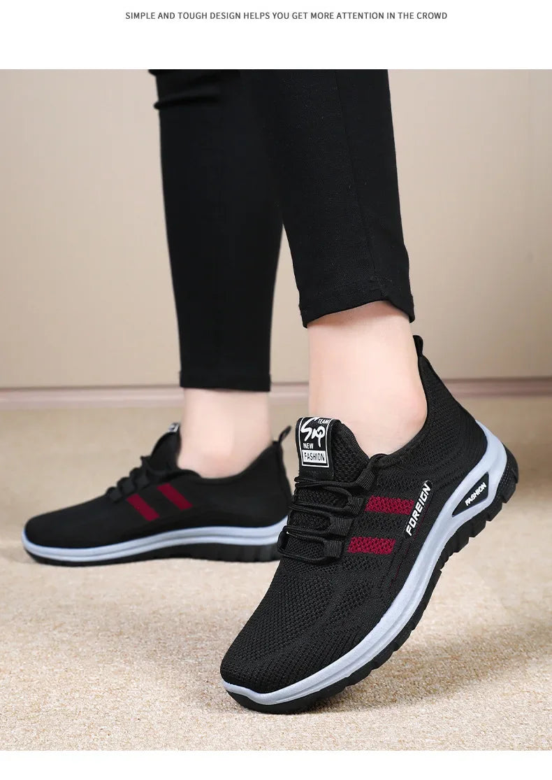 Spring Fashion Women's Shoes High quality Anti slip and Wear resistant/Sports Shoes Mesh Breathable Walking Shoes Designer