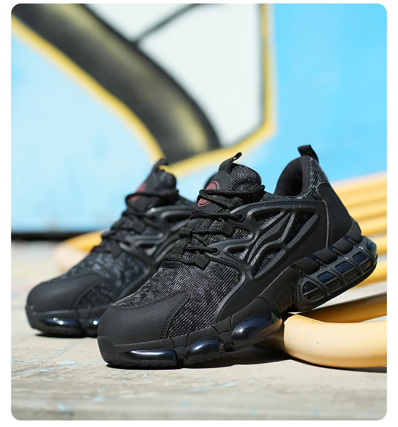 Protective Safety Shoes Men Anti-smash Anti-puncture Steel Toe Work Shoes/Breathable Security Industrial Shoes Men Safety