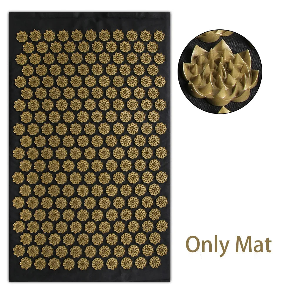 Pranamat Eco Lotus Spike Mat Acupuncture Massage Cushion/for Neck Foot Back Yoga Acupressure Massage Mat