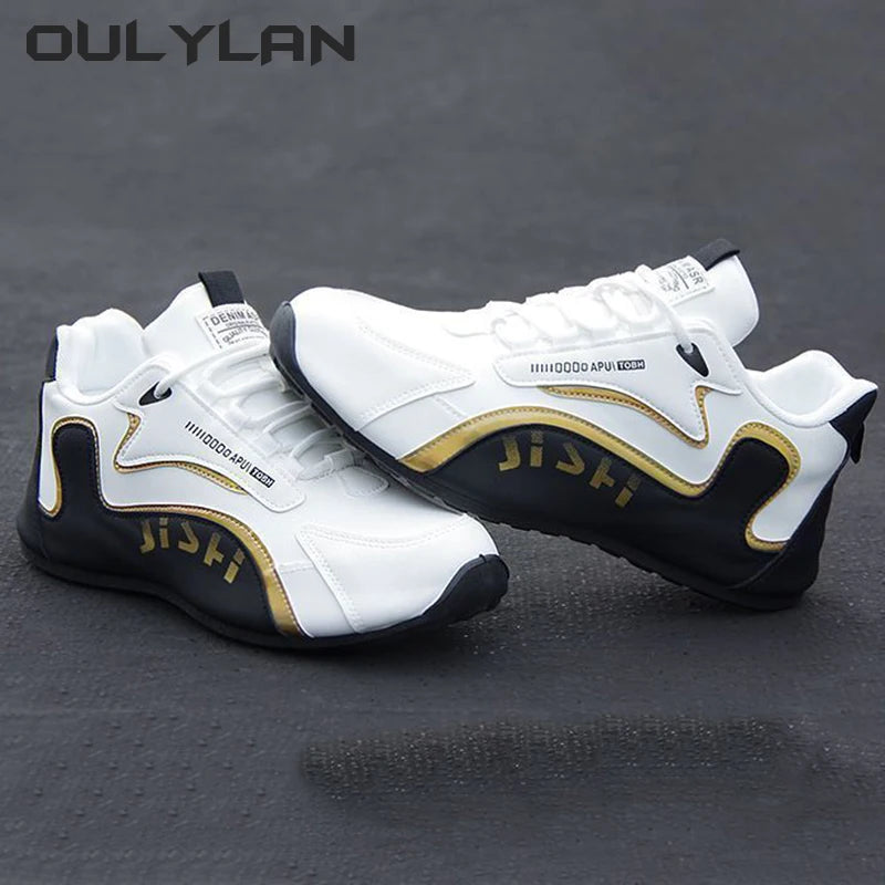 Running Shoes Men's Leather Shoes Fashion High-end/Travel Shoes Spring Autumn Men's Sneakers Leather Sports