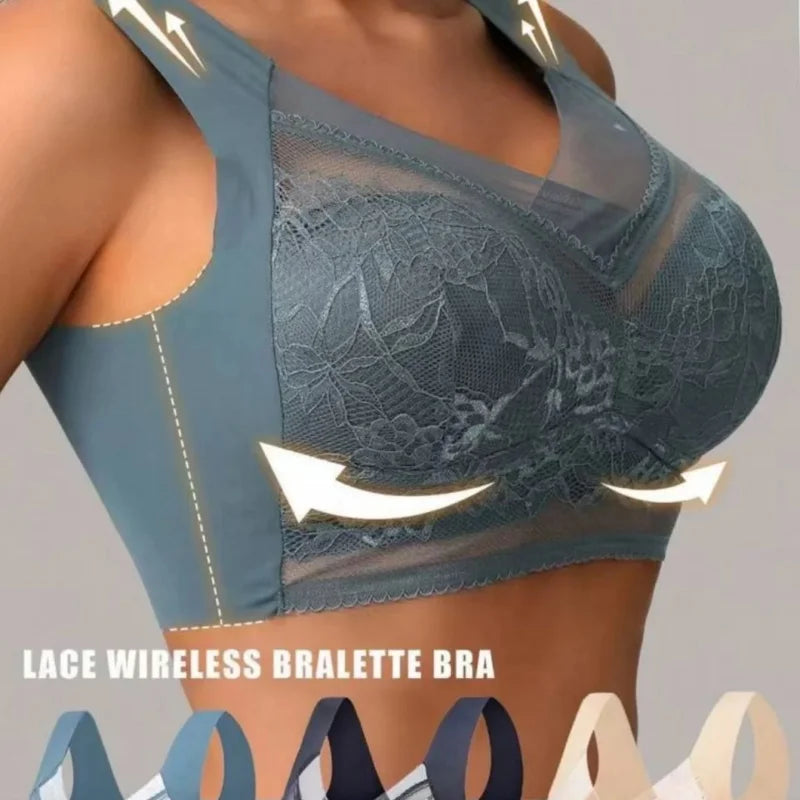 3-piece seamless lace bra set for women, wireless sports bra, push up bra/chest bra women's bra women's wireless bra