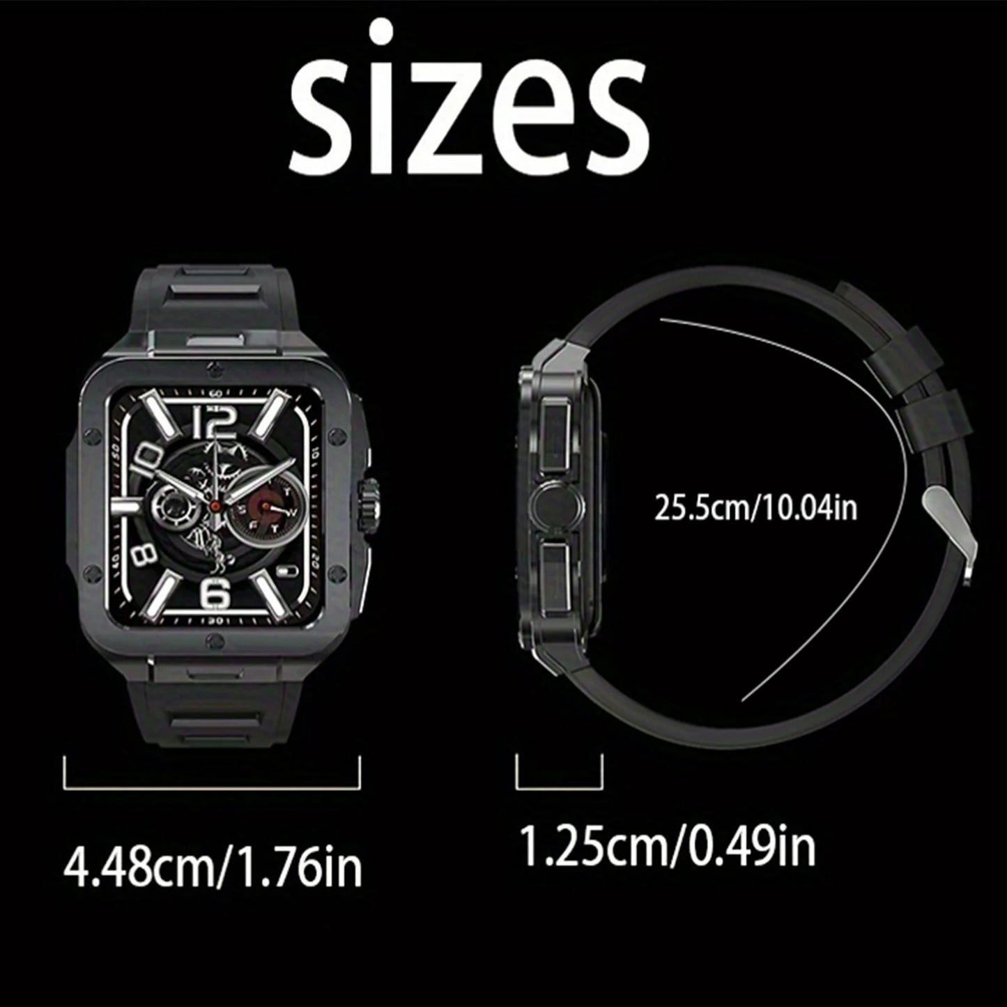 1.85" Touchscreen Smartwatch With 350mAh Battery/Call and Message Alerts Fitness Tracking, Smart Watch For Android & Iphone