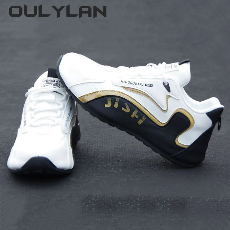 Running Shoes Men's Leather Shoes Fashion High-end/Travel Shoes Spring Autumn Men's Sneakers Leather Sports