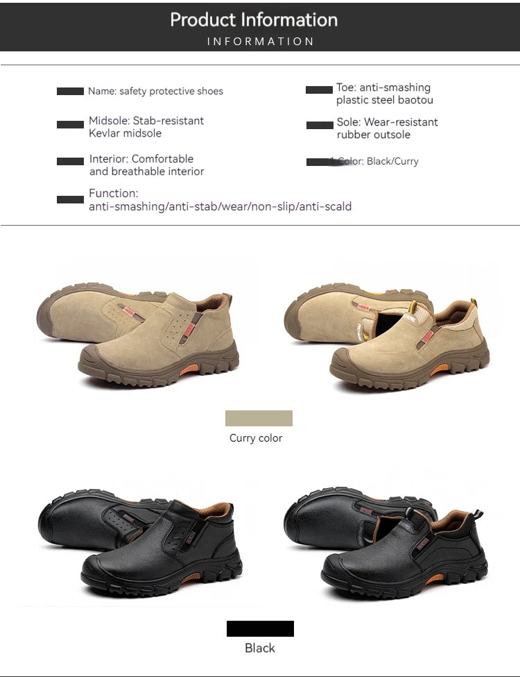Men Work Shoes Breathable Work Sneakers Composite Toe Safety Shoes/Anti-Puncture Indestructible Shoes Welders Safety Boots