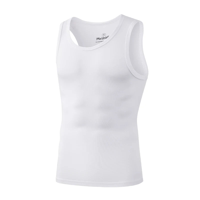 3Pcs/Pack Solid Color Men's Tank Top Sleeveless Undershirts/Men Vest Gym T-Shirt High Quality Bamboo Fiber Man Singlets Sports