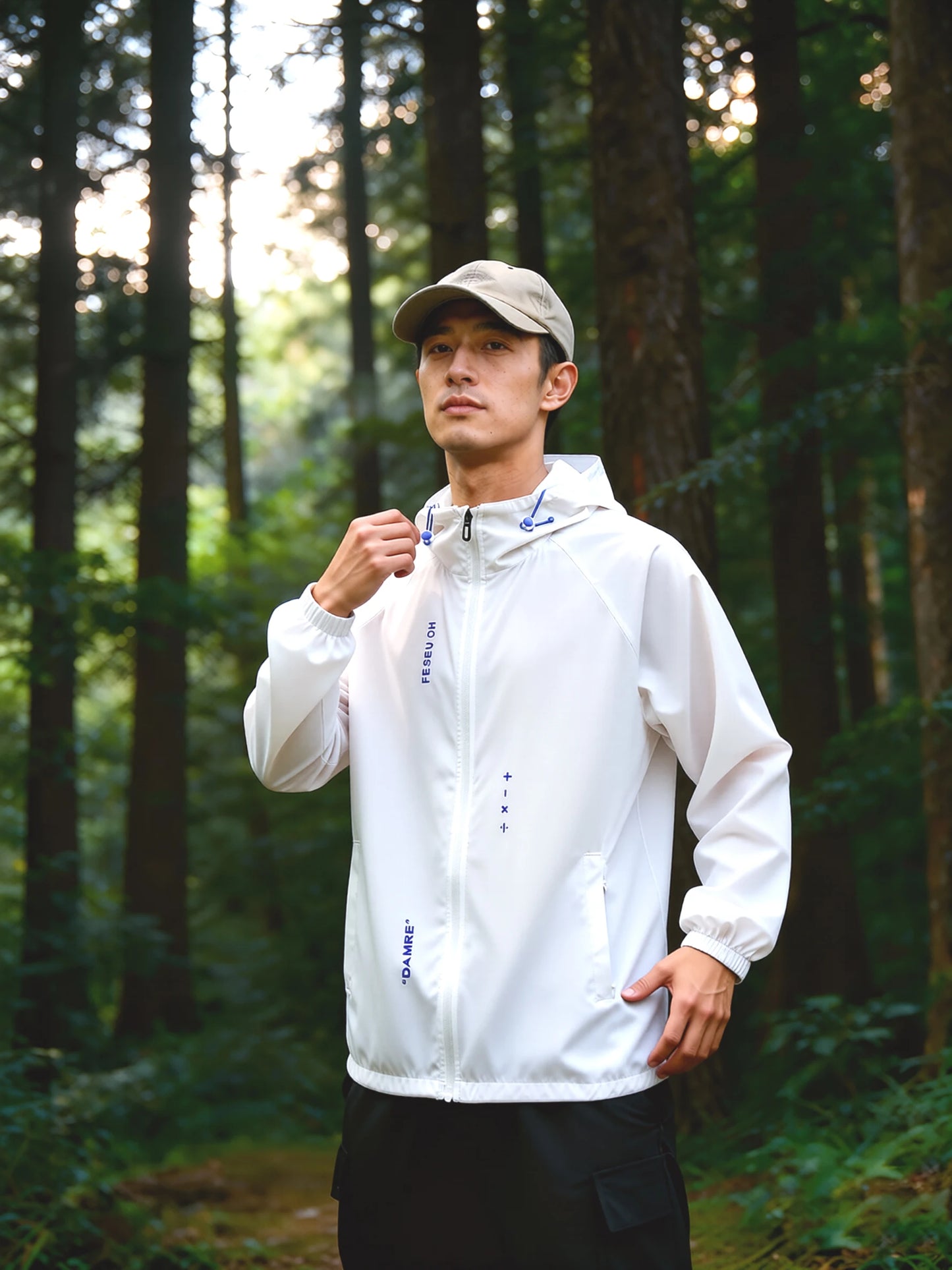 UPF50+ Ice Silk UV Sun Protection Jacket Men Outdoor Softshell/Windbreaker Hiking Camping Coats Lightweight Sunscreen Skin Coats