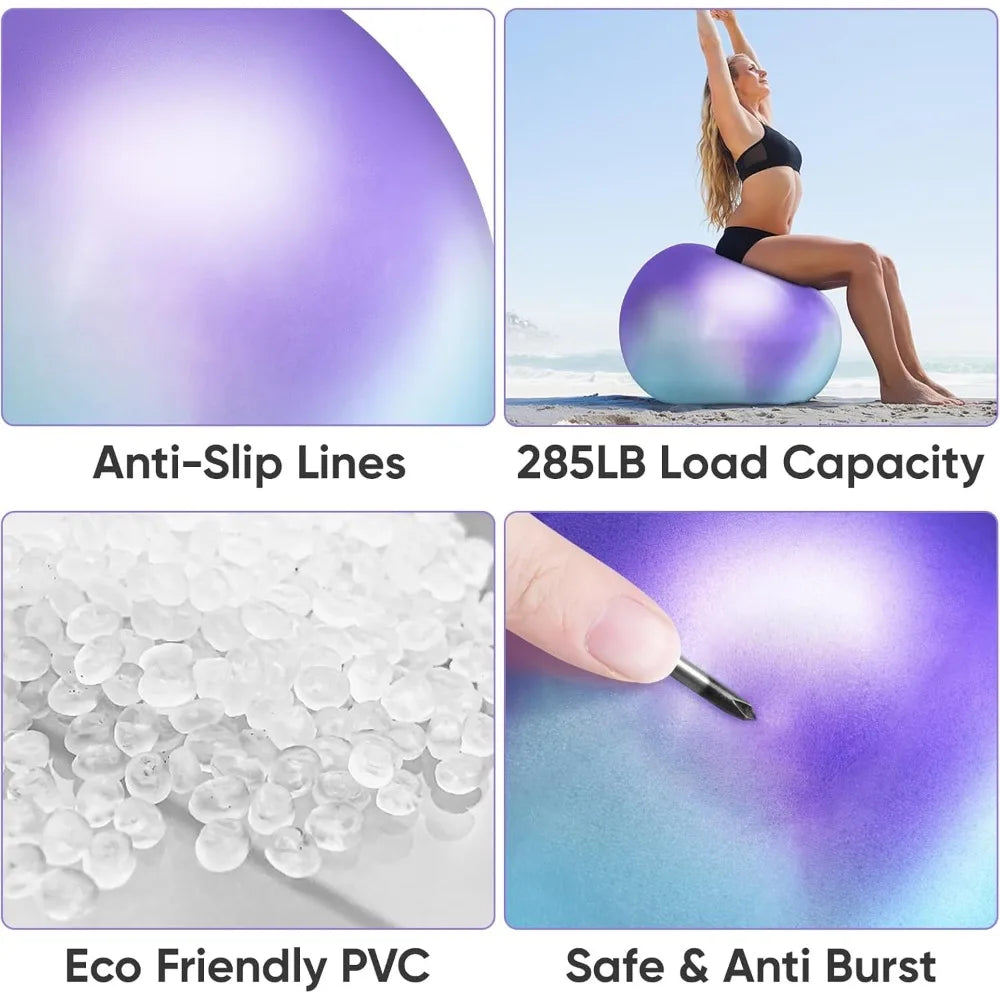 Yoga & Pilates Ball Anti Slip/Heavy Duty Gym Ball for Fitness Balance & Core Workout