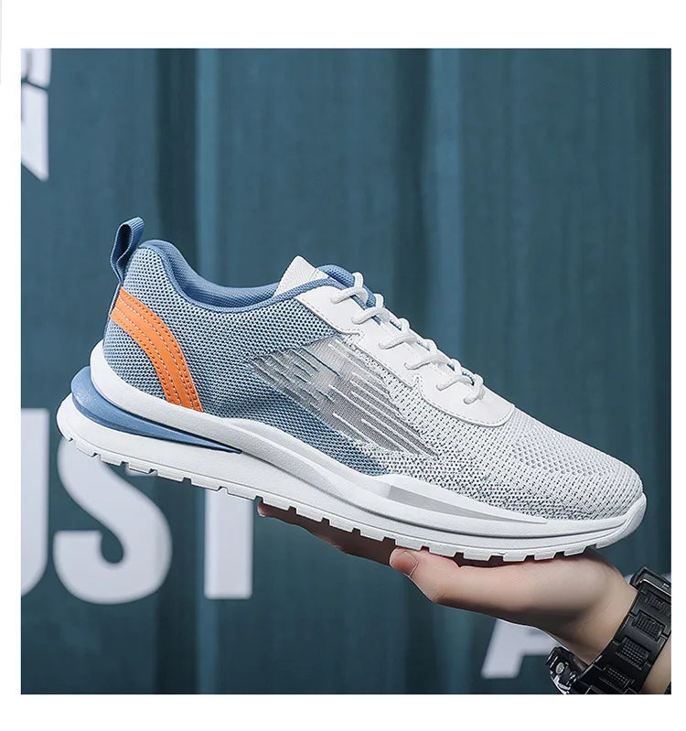Men's Breathable Mesh Sports Shoes Casual Lightweight Sneakers/Male Comfortable Outdoor Anti-slip Running Shoes