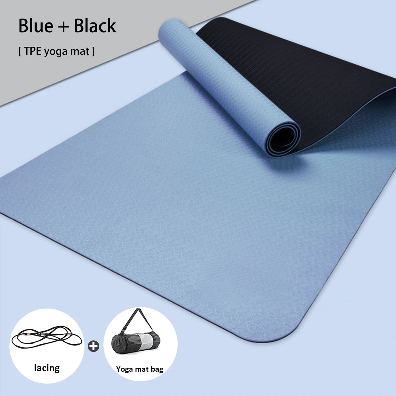 TPE yoga mat is environmentally friendly odorless elastic waterproof/ and anti slip It is a professional yoga mat
